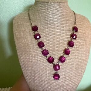 Elegant cranberry Beaded Necklace